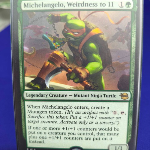 Magic the Gathering Michelangelo Weirdness to 11 card like new