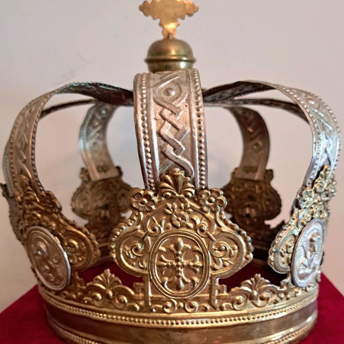 Russian Wedding Crowns used, two bridal crowns from 19th century