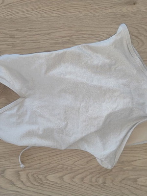 Watermelon one-piece swimsuit new, beige with golden hue, size S