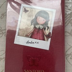Santoro Gorjuss stationery set with notebook, stamp, erasers, bookmark