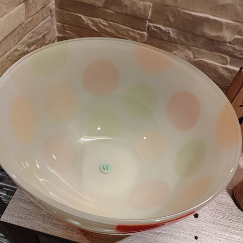 Vintage Walther Glas Love Plates glass salad bowl like new