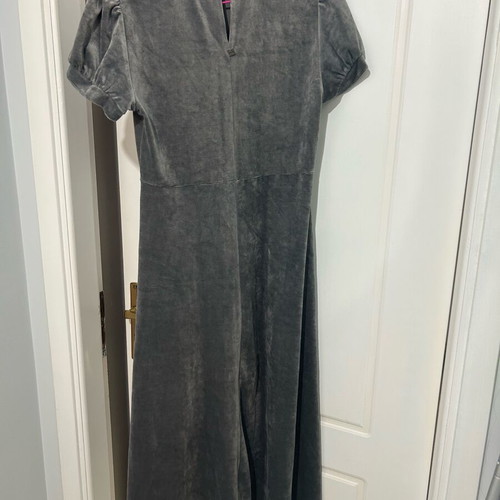 Velvet dress Attrattivo long like new, gray, size L