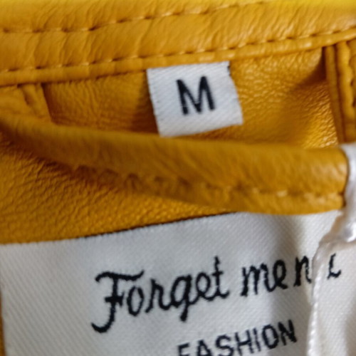 Forget Me Not Fashion women's yellow faux leather jacket new, size M