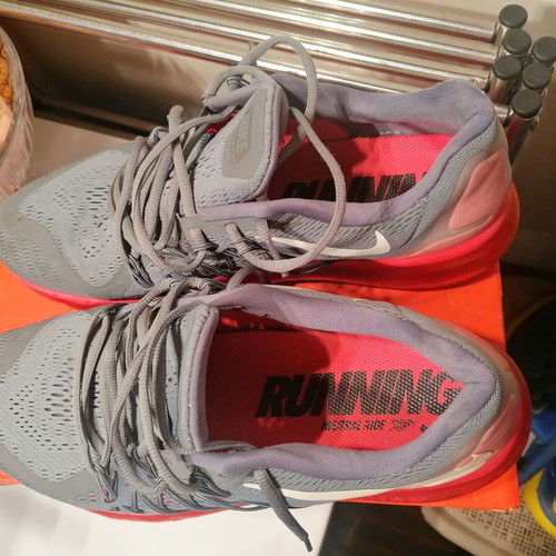 Nike Air Max sneakers like new, size 46, gray and orange