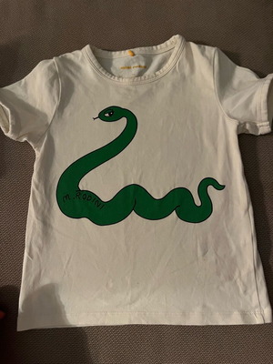 Mini Rodini Kids T Shirt cream colour with green snake like new