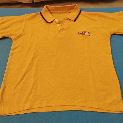 JJ Sports kids Polo shirt yellow like new No. 6-7