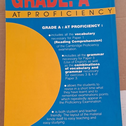 Grade A at Proficiency English Vocabulary and Grammar Book, Hellenic Publishing