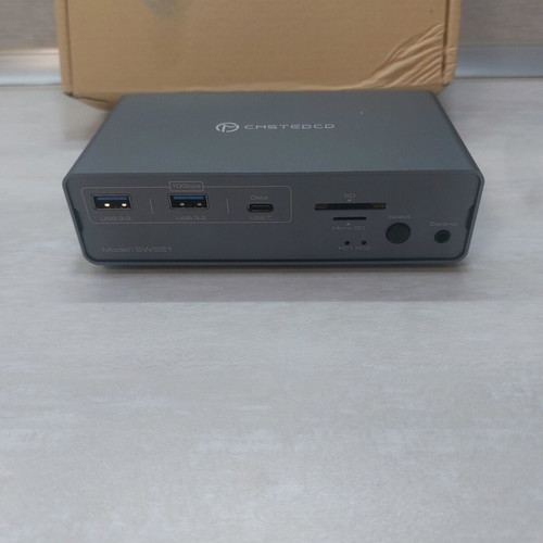 CMSTEDCD SW521 Professional KVM Switch Docking Station for 2 Computers and 2 Monitors