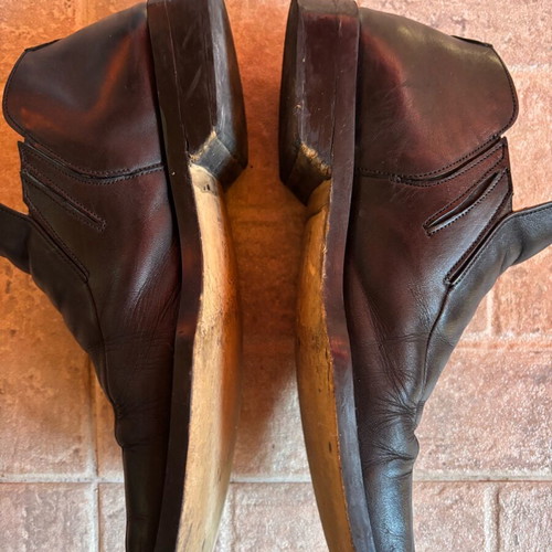 Fetri leather men's shoes used, black, size 43