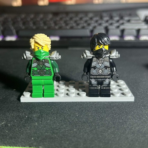 Lego Cole Lloyd minifigure with stone armor