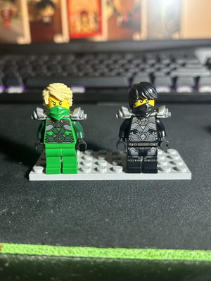 Lego Cole Lloyd minifigure with stone armor