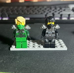 Lego Cole Lloyd minifigure with stone armor