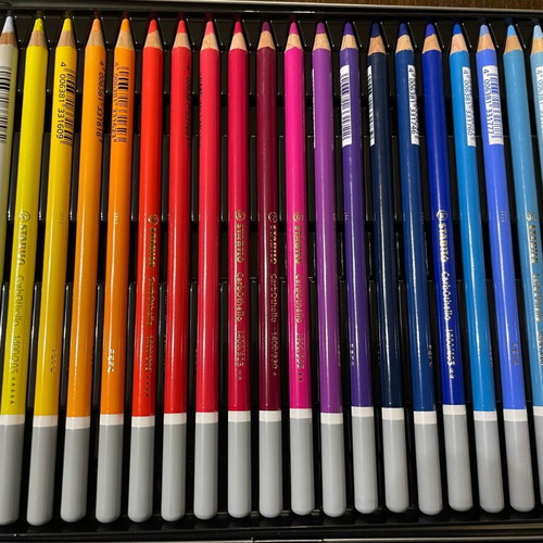 Stabilo Carbothello metal case with 60 pencils new