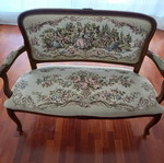 Vintage embroidered sofa used