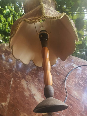 Table lamp with fabric shade, 60 cm height