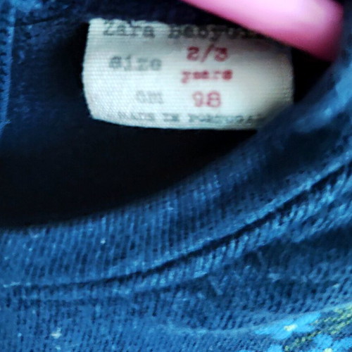 Zara blue pullover used, size 98 cm