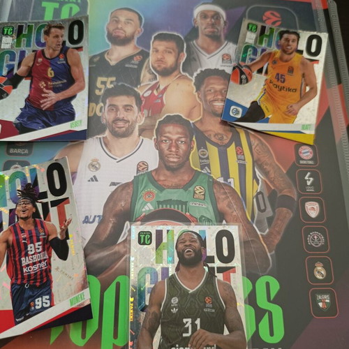 Panini Euro League Top Class 2025 Album used with 100 cards