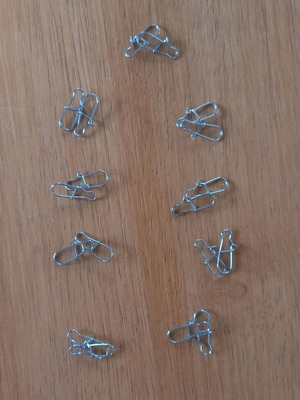 Silver earring loops new, pack of 9 for handmade earrings