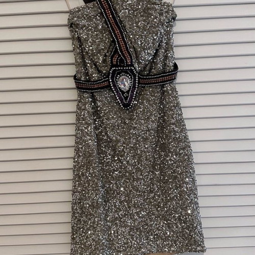Panos Zinas haute couture dress used, mini, size S