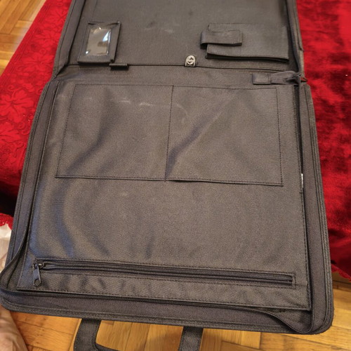 Philips professional slim conference folder bag, black
