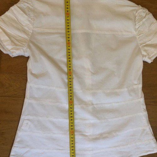 Amorimiei Women's White Short-Sleeve Shirt Size L Italy Like New