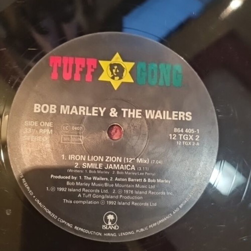 Bob Marley Iron Lion Zion vinyl used