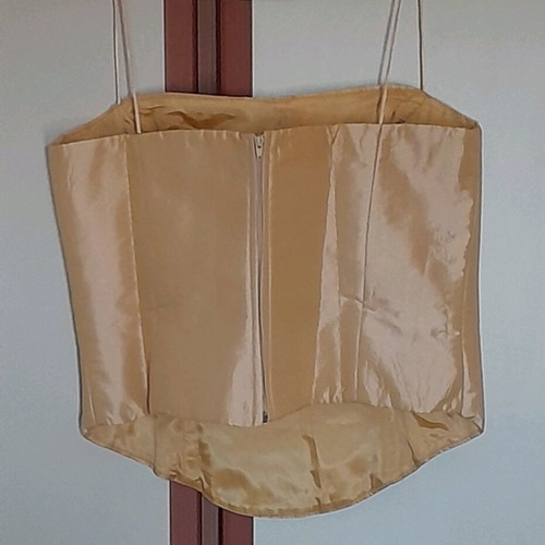 Handmade top gold color new, size S