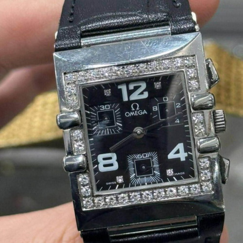 Omega wristwatch with natural diamonds, like new