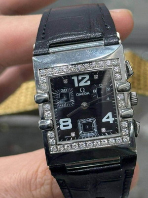 Omega wristwatch with natural diamonds, like new