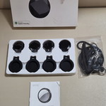 QCOQ Diamond Tag Bluetooth tracker, pack of 4, black