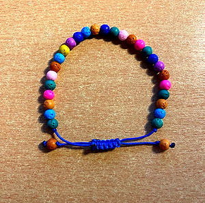 ΠΑΙΔΙΚΟ ΒΡΑΧΙΟΛΑΚΙ HANDMADE ΜΕ ΗΜΙΠΟΛΥΤΙΜΟΥΣ ΛΙΘΟΥΣ