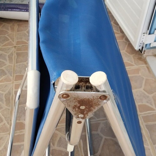 Professional blue beach lounger
