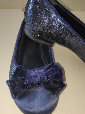 Monsoon Accessorize  - Μπλέ γοβάκια glitter, για κορίτσι No 37