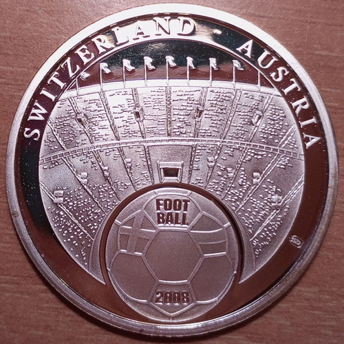 Euro 2008 Commemorative Medal New