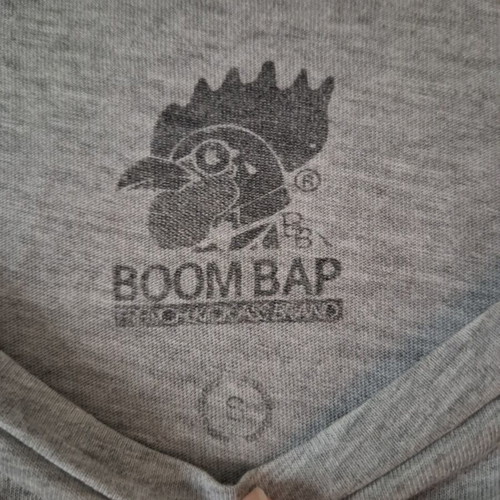 Boom Bap crop top vintage, size S, grey