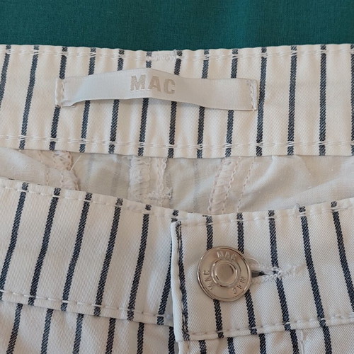 Mac Chino Casual women's pants like new, sizes 38 and 40, white and blue