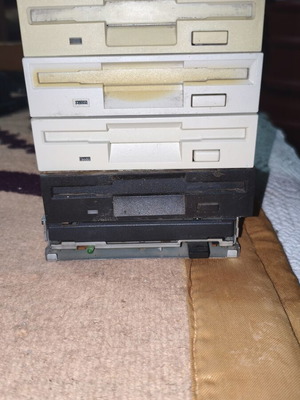 Floppy Drives 3.5" pack of 5 used, retro PC collection