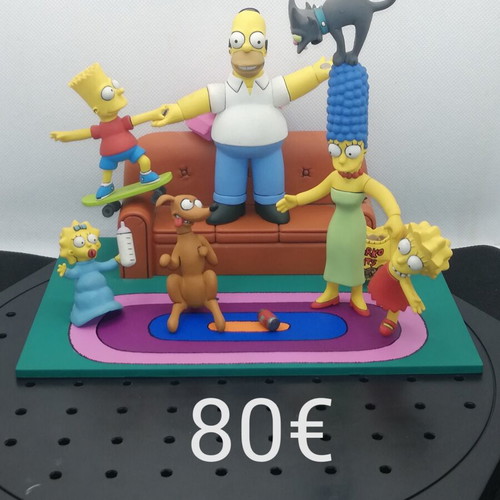The Simpsons Couch Gag McFarlane Toys like new