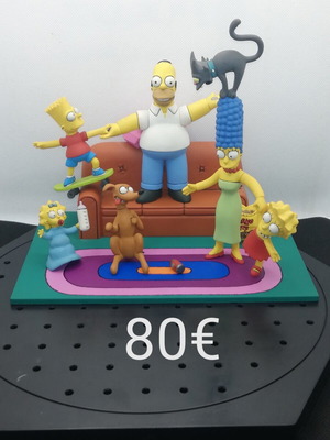 The Simpsons Couch Gag McFarlane Toys like new