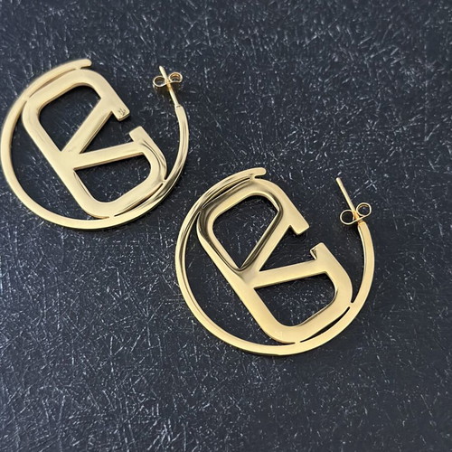 Earrings like new, stainless steel