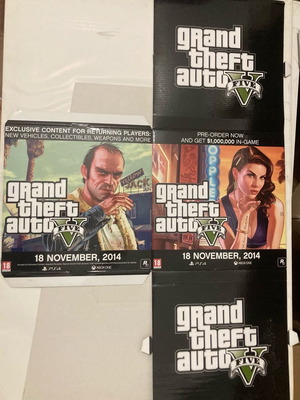 Grand Theft Auto V Five Store Promo Display Cube like new