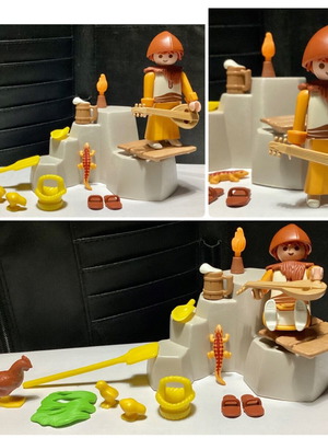 Playmobil custom figure monk like new with genuine parts