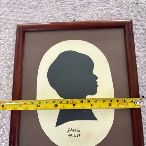 Vintage wooden photo frame 19x23 cm used