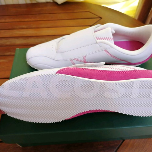 Lacoste Дамски Кожени Обувки Номер 39 Бели с Фуксия Детайли Нови