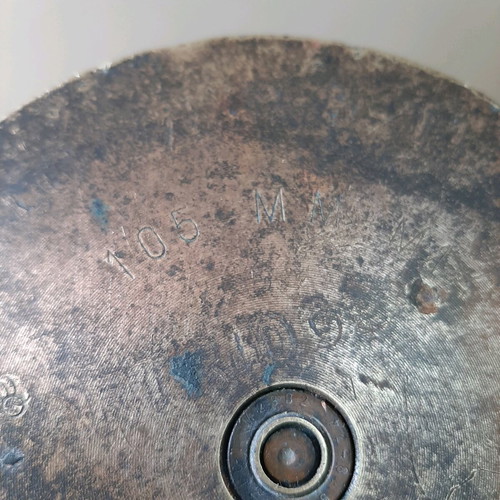 Large collectible 105 mm artillery shell casing from 1974 used