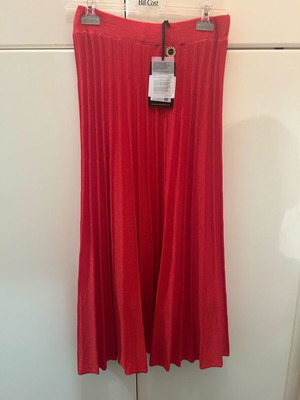 Φούστα Lynne λουρέξ καινούργια με καρτελάκι, κόκκινη και πορτοκαλί