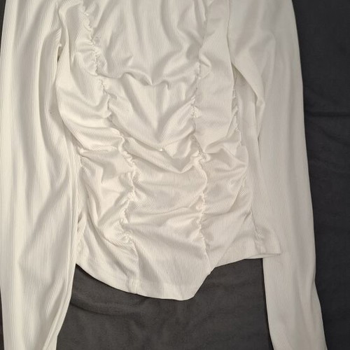 Shein white blouse size S new