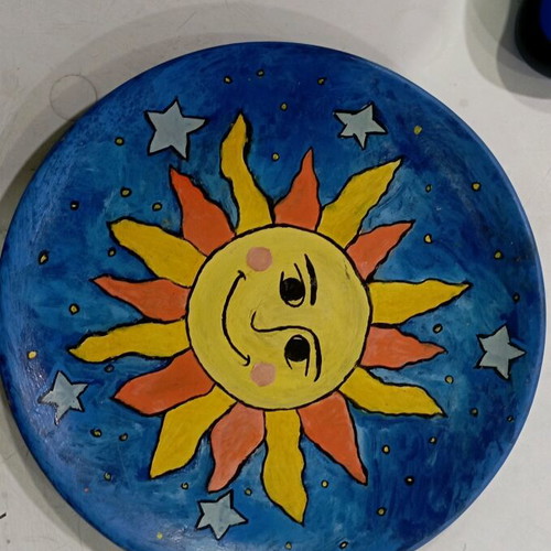 Decorative ceramic wall plate like new