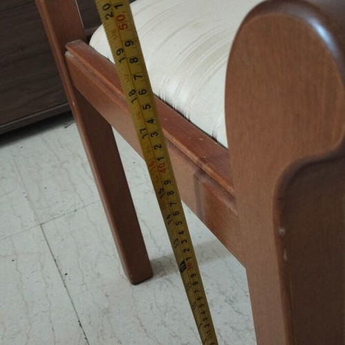 Retro Wooden Bench Stool like new with Arms