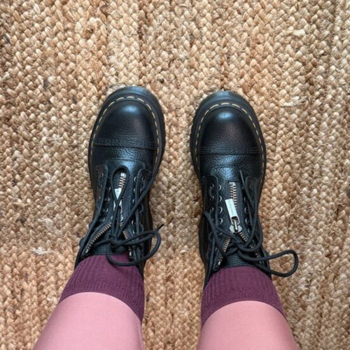 Dr. Martens platform boots size 38 like new, black